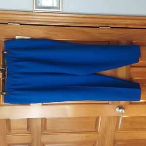 *🆕 Allison Daley Royal Blue Pull On Polyester Pants with Pockets, Size 22W, NEW